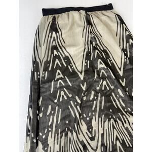 Vintage Express‎ Maxi Skirt Women S Black white 90s Boho Festival